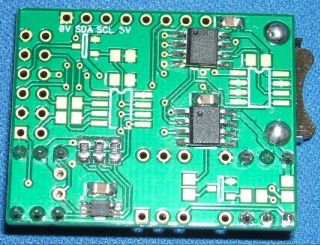 Image of Battery backed Real Time Clock (RTC) for PandaBoard with pins for Expansion Connector A & B