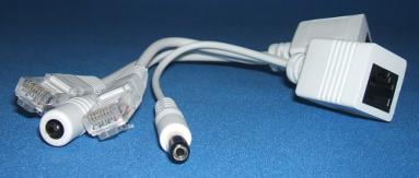 Image of Spare wires Power over Ethernet (POE) Injector and Splitter adaptors