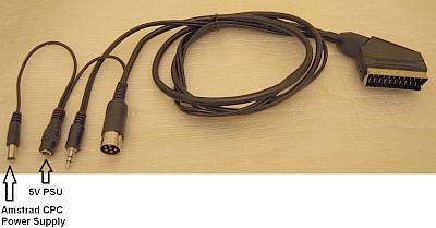 Image of Amstrad CPC to SCART RGB monitor Cable/lead with audio