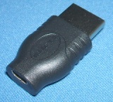 Image of MicroHDMI female to HDMI male adaptor