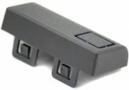 Image of USB/RJ45 Cover for Moulded Case/Enclosure for Model B Raspberry Pi 2, 3 and Pi 1 B+ (Black)