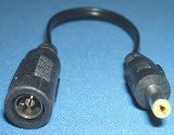 Image of 2.1mm DC (Type M) to 1.7mm DC power adaptor (Short cable/lead)