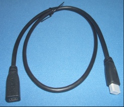 Image of MicroHDMI extension Cable/lead suit BeagleBone Black etc. (60cm)