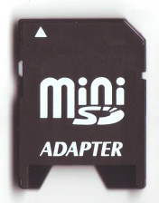 Image of Mini SD to standard SD adaptor