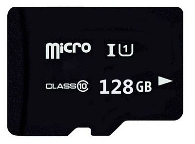 Image of 128GB microSD Secure Digital High Capacity (uSDHC) Card Class 10