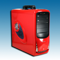 Image of ATX Case (Red) for the Raspberry Pi Bramble?
