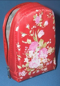 Image of Soft Case (Red with flowers)
