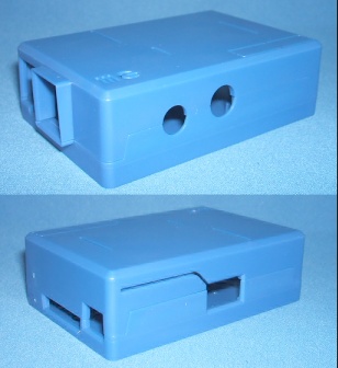 Image of Moulded Case/Enclosure for Raspberry Pi 1 (Blue)