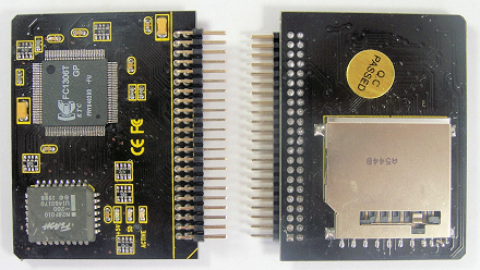 Image of Secure Digital (SD) to IDE adaptor (44way male IDE connector) (Not A3020 motherboard compat.)