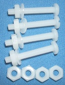 Image of Set of four nylon nuts, bolts and stand-offs to mount a Pandaboard
