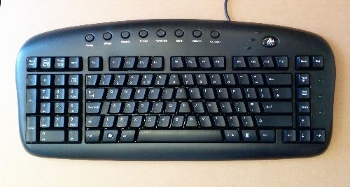 Image of Left/Both handed Keyboard (USB) Black