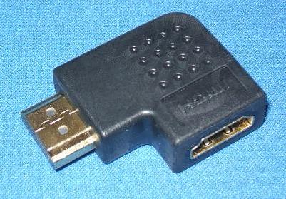 Image of HDMI Left angle adaptor M-F - Horizontal