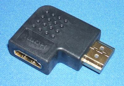 Image of HDMI Right angle adaptor M-F - Horizontal