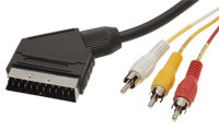 Image of SCART Cable/Lead to 3x Phono