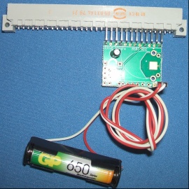 Image of Replacement Clock (RTC) & CMOS RAM module for A5000 & RiscPC etc. (Podule version with remote Battery)