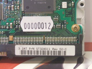 Image of Refurbished 3.5" IDE drive: Quantum Fireball 3.2GB ST32A011