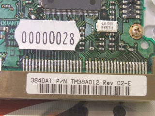 Image of Refurbished 3.5" IDE drive: Quantum Fireball 3.8GB TM38A012