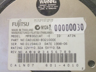 Image of Refurbished 3.5" IDE drive: Fujitsu 2.1GB MPB3021AT
