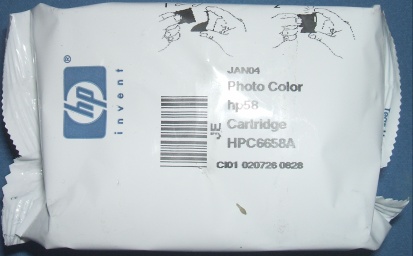 Image of HP No. 58 (C6658A) Photo (No box) (Out of date)