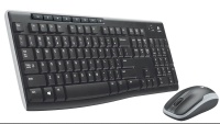 Image of Logitech Cordless Desktop MK270 Black Keyboard & Optical Mouse (USB)