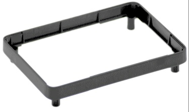 Image of Spacer Plate for Moulded Case/Enclosure for Model B Raspberry Pi 2, 3 and Pi 1 B+ (Black)