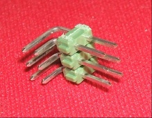 Image of 6way (2x3) Pin Header, Right Angle (Male)