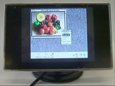 Image of 3.5" Colour LCD Monitor (1V composite input) with 12V UK PSU