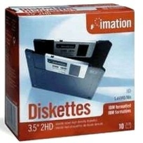 Image of 3.5" Floppy discs 1.44MB (2MB) HD Branded, 10 pack (New)