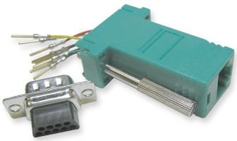 Image of 9 way D-Type Male to RJ45 adaptor