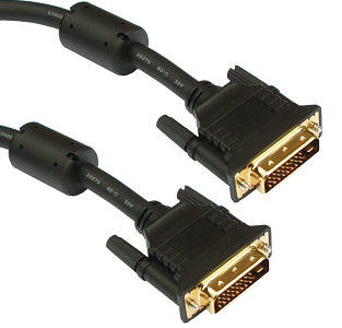 Image of DVI-D to DVI-D cable/lead (Dual Link) up to 2560 x 1600 (2m)