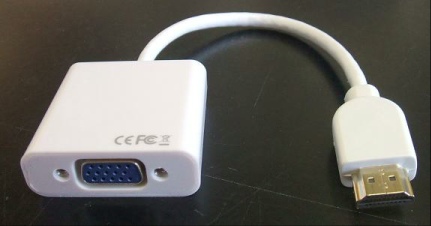 Image of HDMI/DVI-D to SVGA Converter Captive HDMI cable/lead (Unpowered)