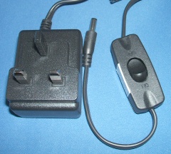 Image of Plug-in Regulated PSU 5V DC 2.5 Amp UK plug with Switch (Suitable for BeagleBoard, BeagleBoard-xM, PandaBoard etc.)