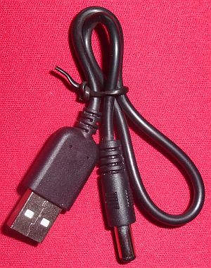 Image of USB A to 2.1mm Jack (Type M) Plug 1ft (30cm)