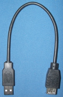 Image of USB2.0 A - A extension Cable/lead, (0.25m) (Pack of 2)