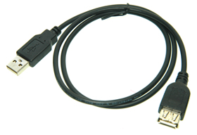 Image of USB2.0 A - A extension Cable/lead, (1m) (Pack of 2)
