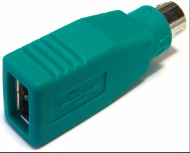 Image of USB to PS/2 Converter/adaptor (for suitable mice only)